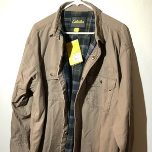Cabela’s Fleece-Lined Khaki Jacket/Work Shirt